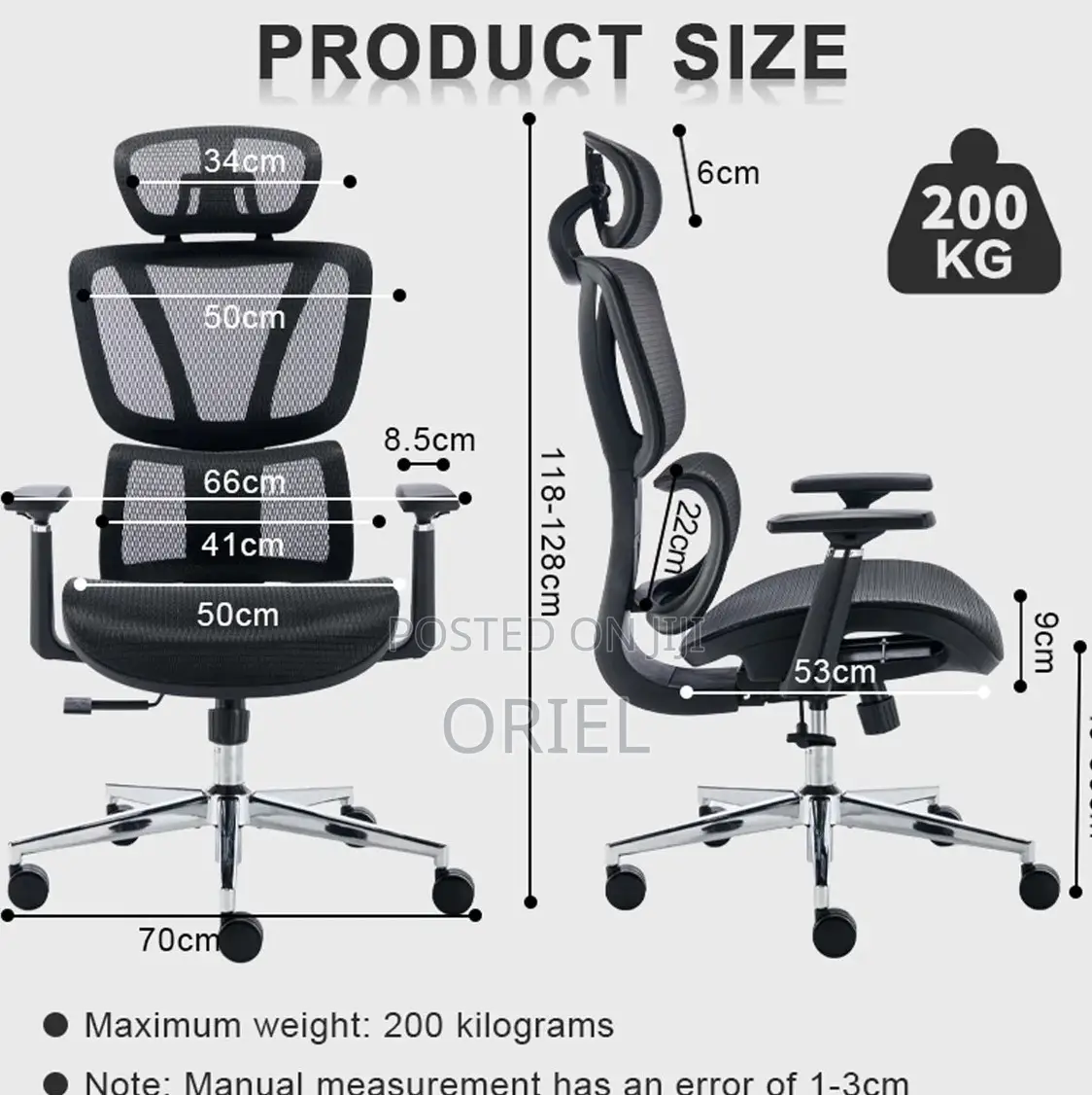 Ergonomic Orthopedic Office Chair – High-Back Comfortable Work Seat