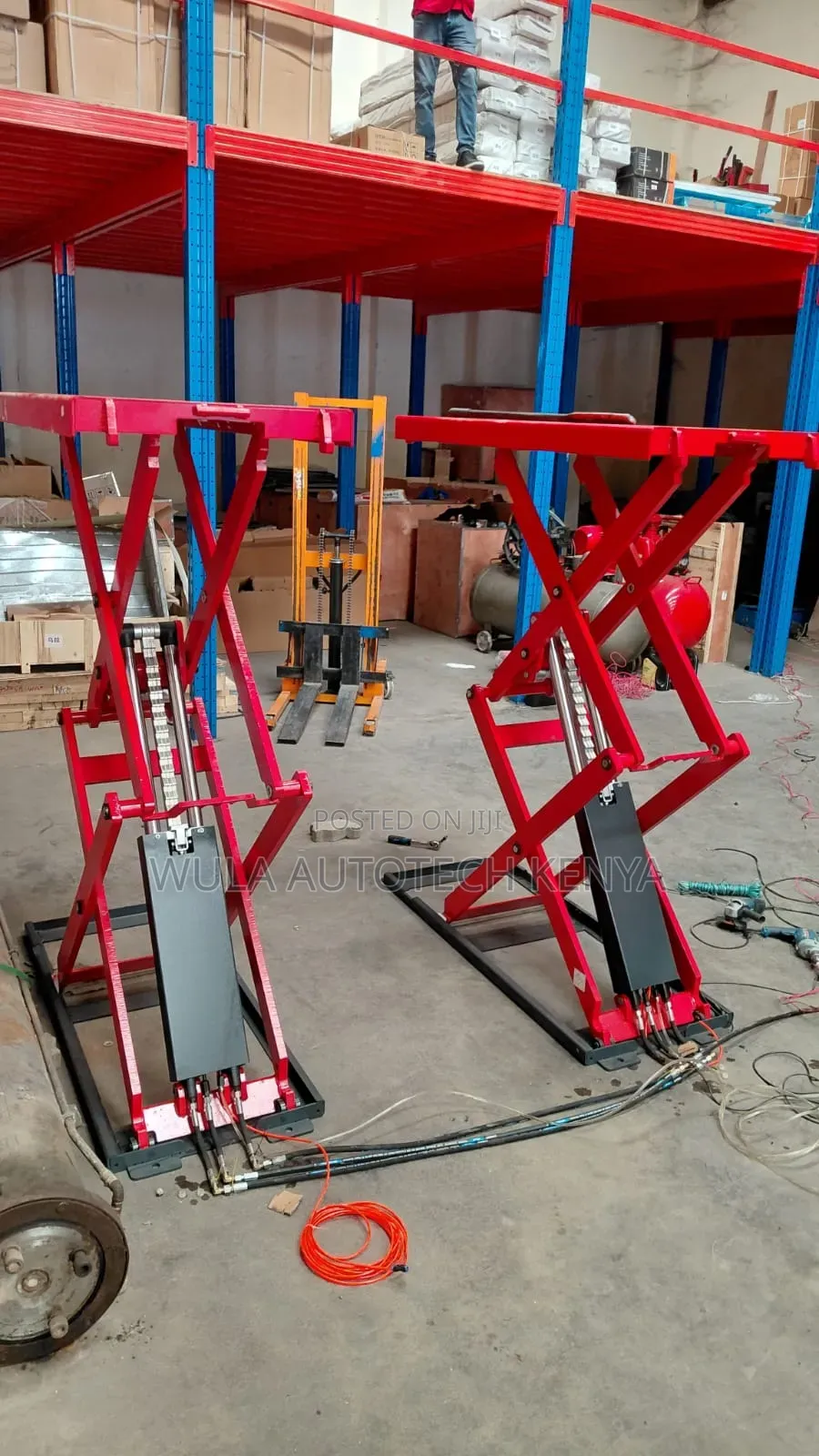 Electro Hydraulic Lifting System 4tns 1.8high Scissor Carlift Machine