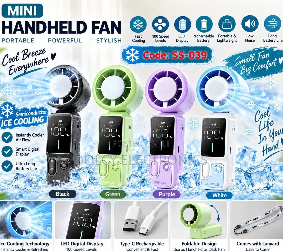 Mini Handheld Fan Ss-039