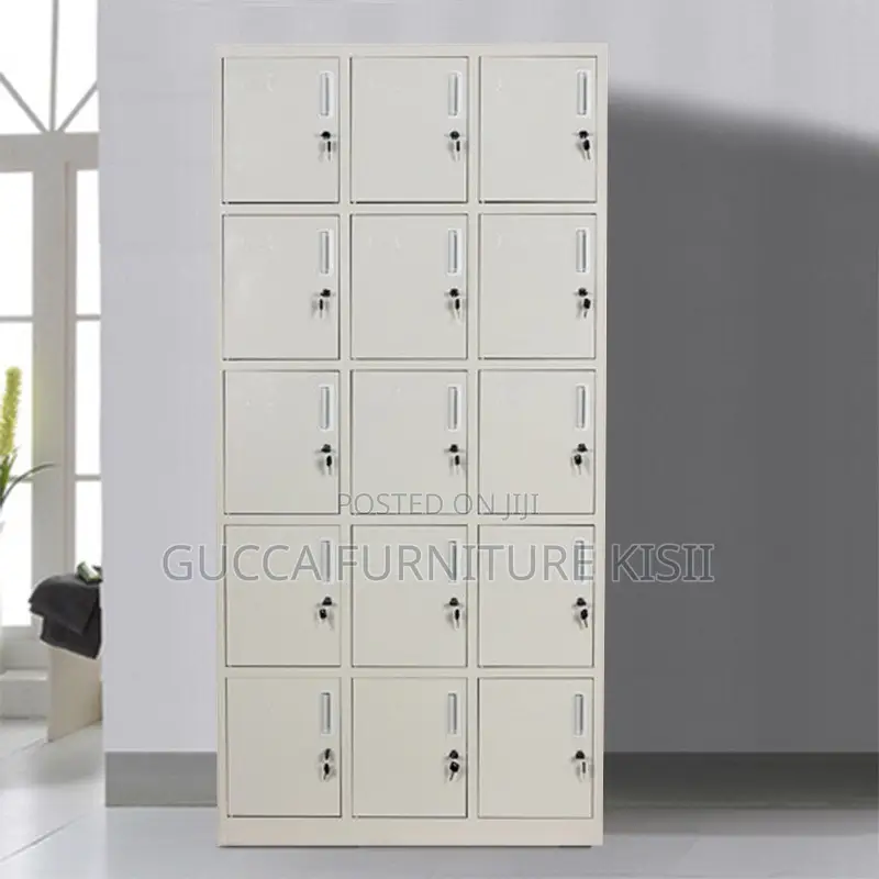 15-Locker Steel Staff Storage Cabinet