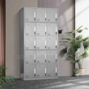 15-Locker Steel Staff Storage Cabinet