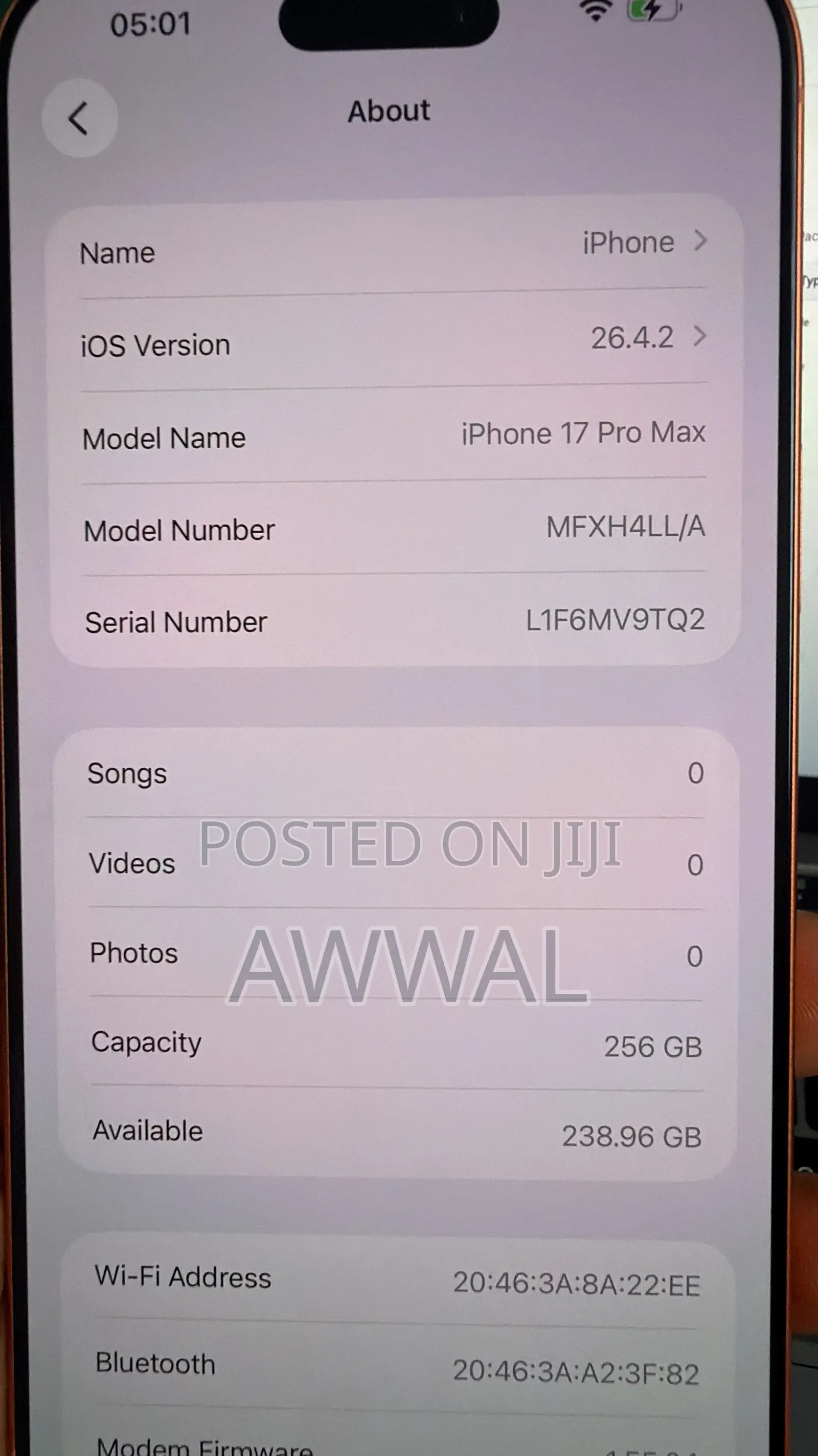 New Apple iPhone 17 Pro Max 256 GB Orange
