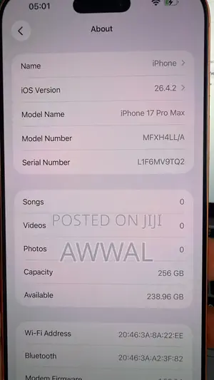 New Apple iPhone 17 Pro Max 256 GB Orange