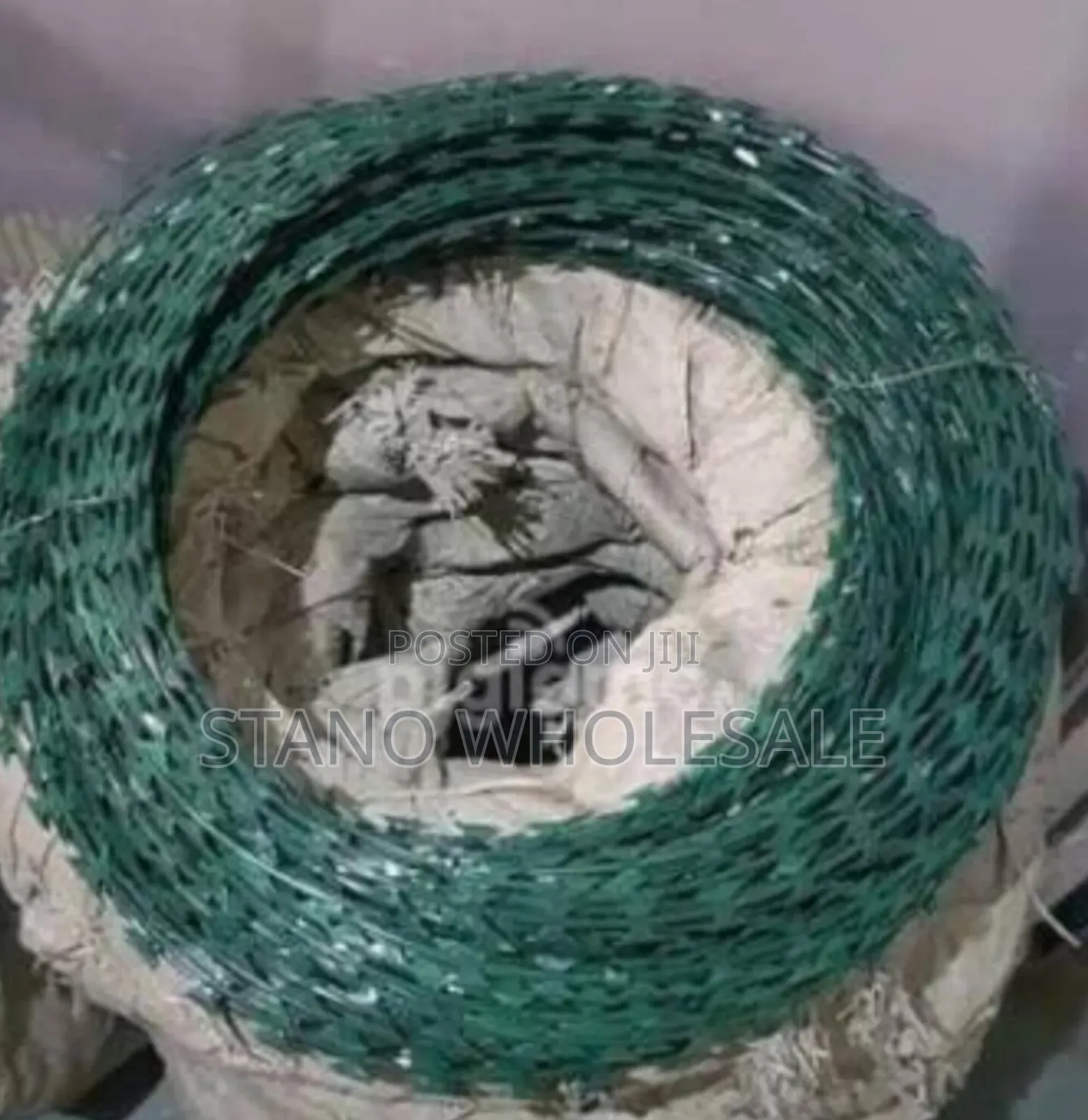 10m Green Razor Wire