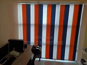 Decorative Patterned Vertical Blinds for Residential Windows