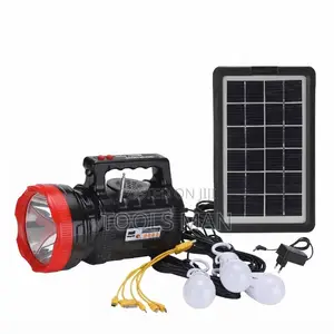Solar Home Lighting System + Searchlight, MP3 3 Bulbs.DAT AT-X9