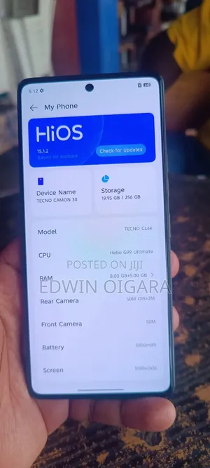 Tecno Camon 30 256 GB Black