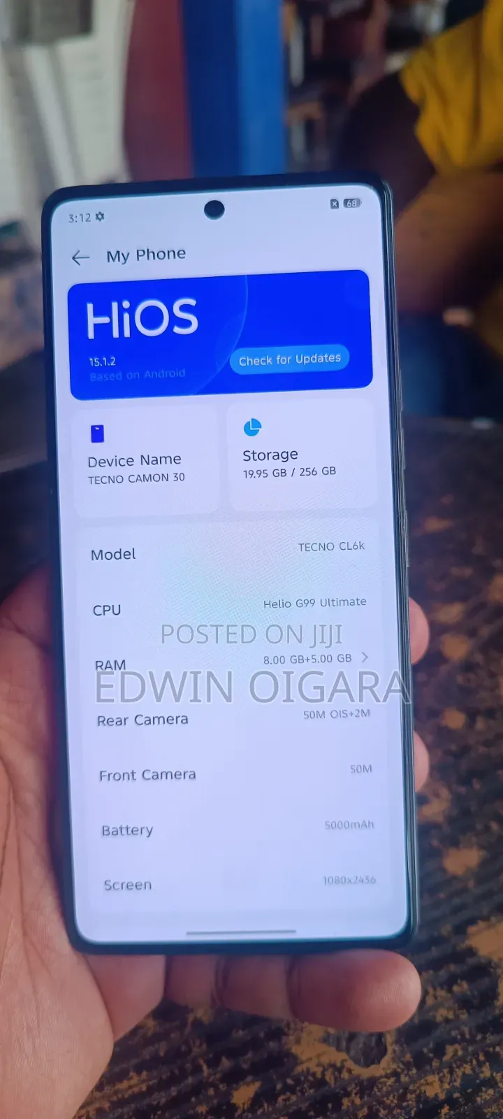 Tecno Camon 30 256 GB Black