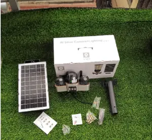 Triple Lens Solar CCTV Camera – PTZ With Flood Light