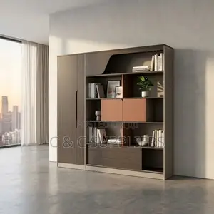 Executive Brown Wooden Wall Unit