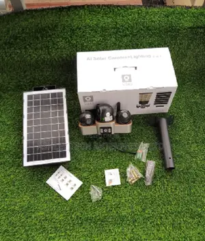 3 Lens Solar Floodlight CCTV – 360° PTZ Security Camera