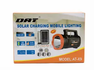 Solar Home Lighting System + Searchlight, MP3 3 Bulbs.DAT AT-X9