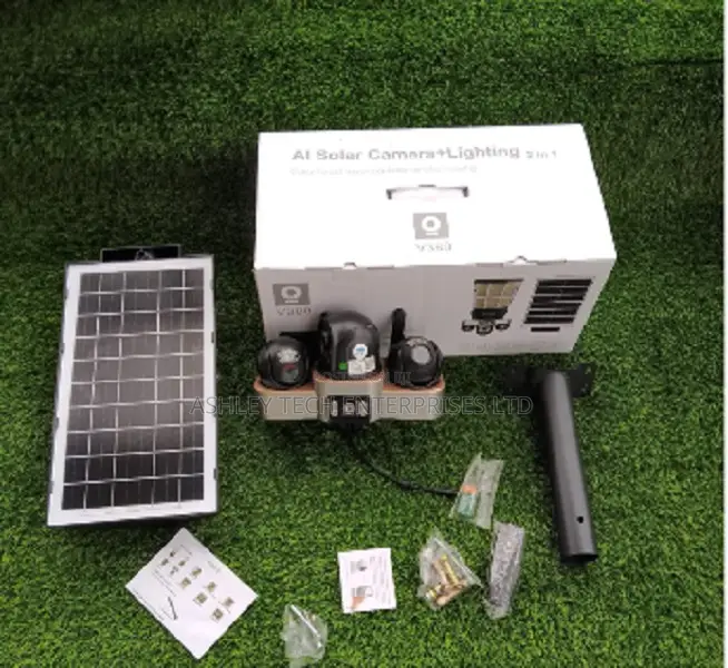 High Performance Triple Lens Solar CCTV – V380 PTZ
