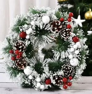 Snow Christmas Wreath