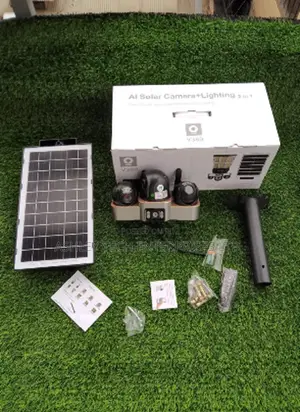 3 Lens Outdoor Solar Security Camera – V380 App
