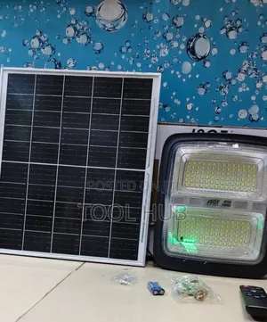 JSGT IP66 300W Outdoor Security Solar Flood Light Kit