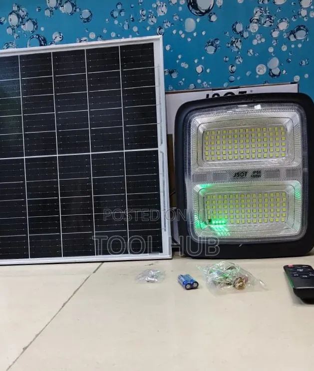 JSGT IP66 300W Outdoor Security Solar Flood Light Kit