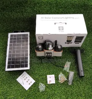 Wireless Triple Lens Solar Camera – V380 Smart CCTV