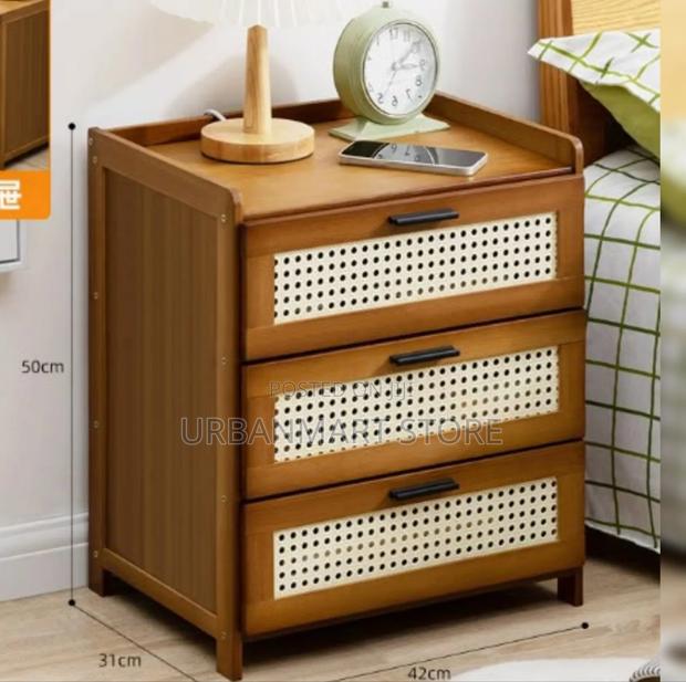 Modern 3 Drawer Bedside Table - main view