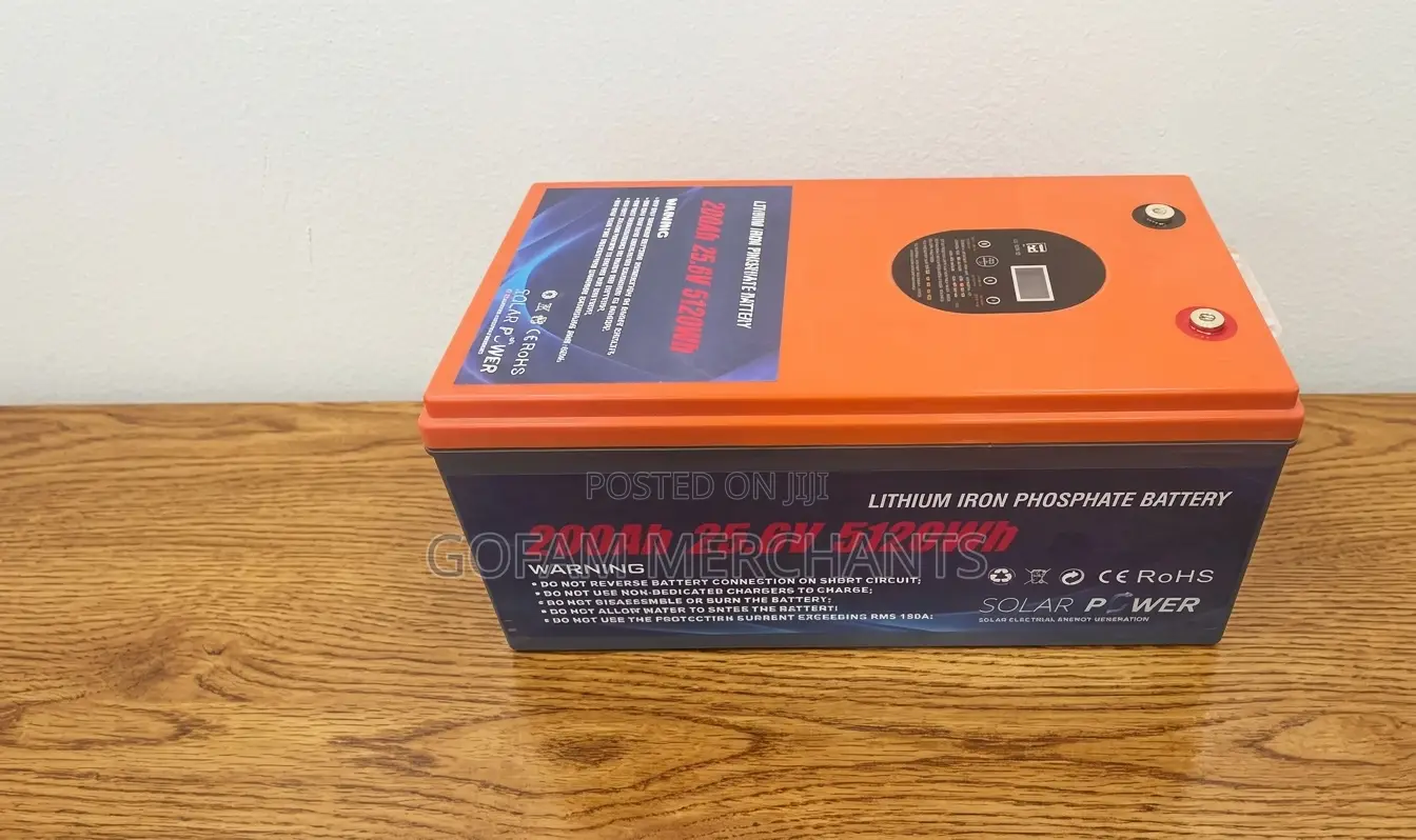 Yachu 5.12Kwh 25.6V 200Ah Lithium Battery