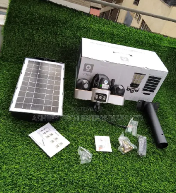 New Triple Lens Solar Security Camera – PTZ Flood Ligh
