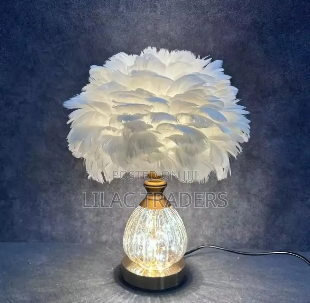 Multicoloured Crystal Feather Lamp Alp