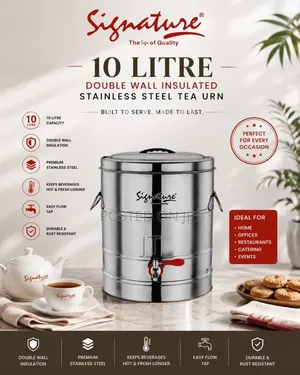 Double Insulated Stainless Tea Urn (10 L, 15l, 20l, 25l, 30l, 50l)
