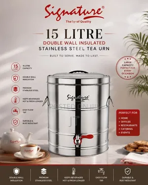Double Insulated Stainless Tea Urn (10 L, 15l, 20l, 25l, 30l, 50l)