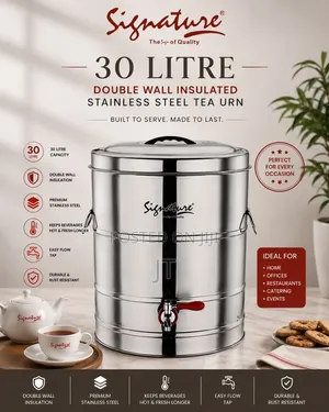 Double Insulated Stainless Tea Urn (10 L, 15l, 20l, 25l, 30l, 50l)
