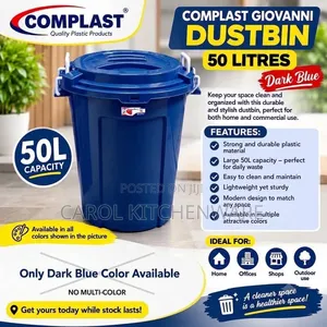 50 LTR Complast Giovanni Dustbin/ 50 LTR Storage Bucket