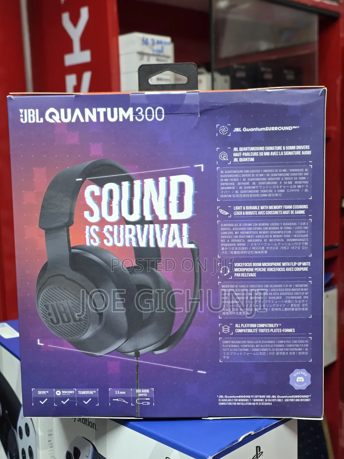 JBL Quantum 300 Hybrid Wired Gaming Headset