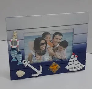 WOODEN Photo Frame + Swing Clock Ornament