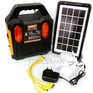 DAT AT-9028 Solar Home Lighting System + MP3/Radio 3 Light Bulbs
