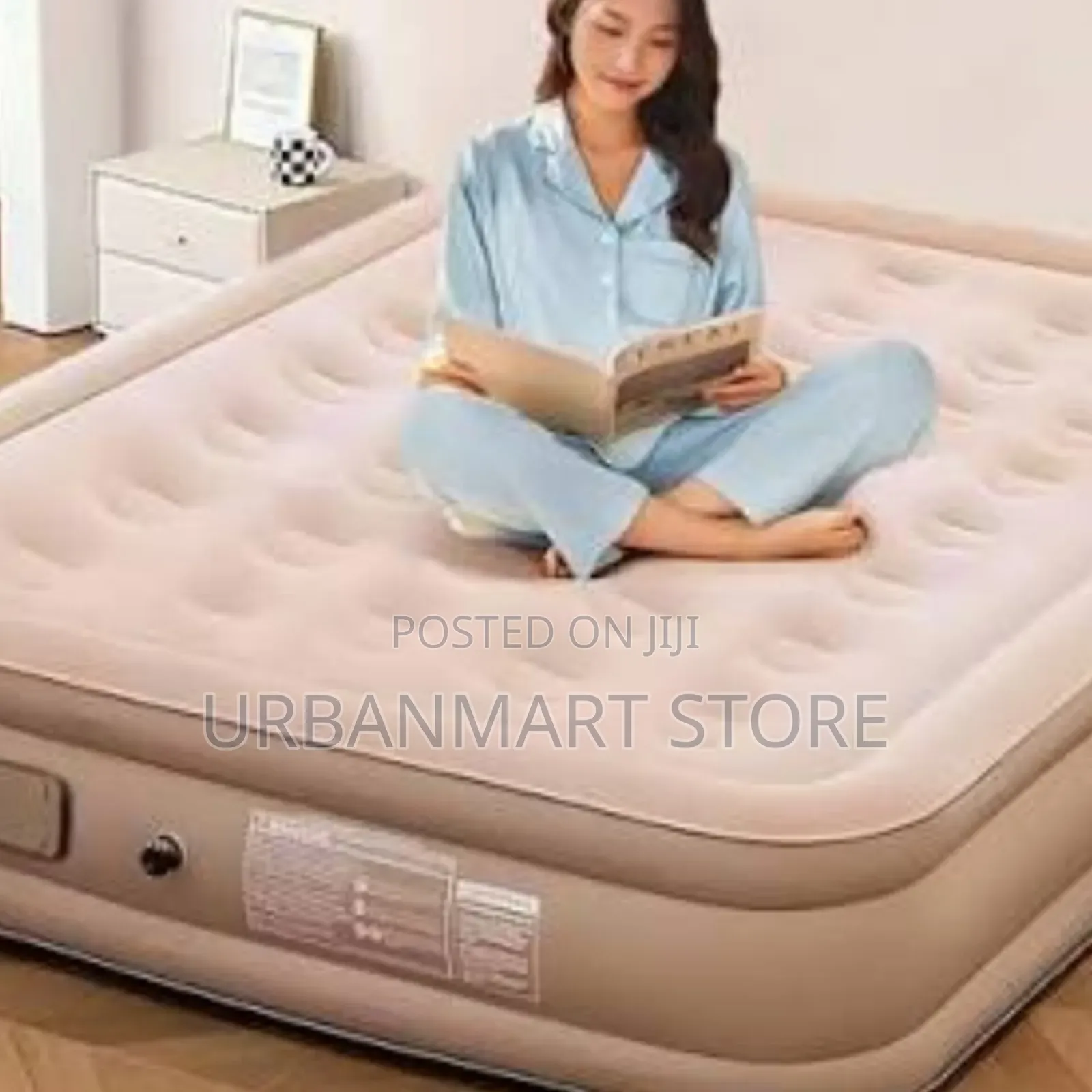 Queen Size Inflatable Air Mattress With Built in Pump, 5 by 6