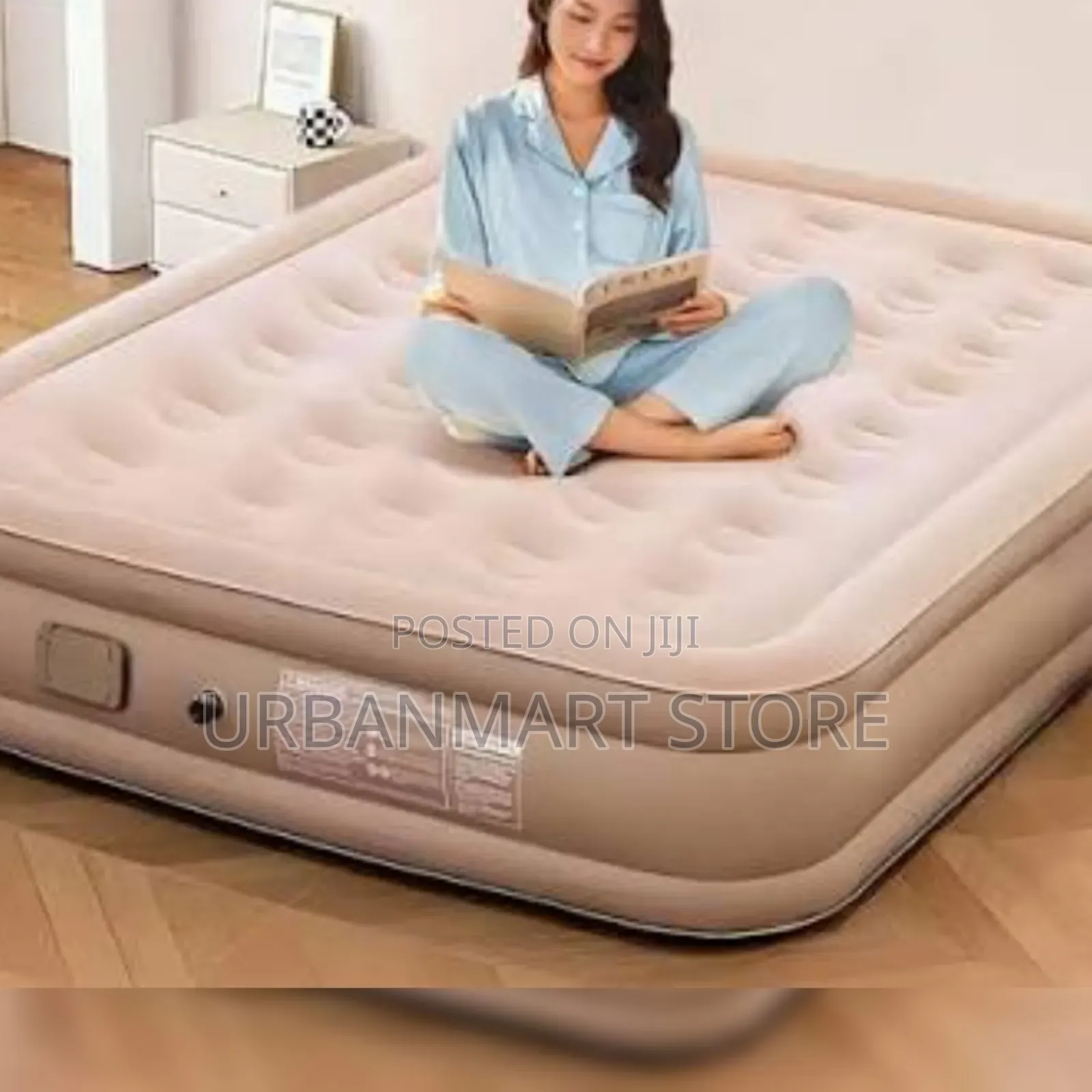 Queen Size Inflatable Air Mattress With Built in Pump, 5 by 6