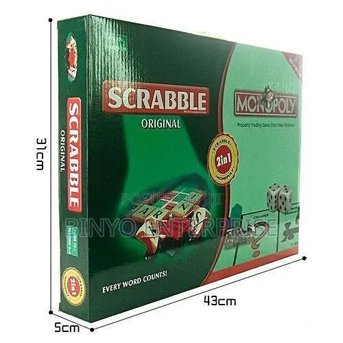 Monopoly and Scrabble Board Game