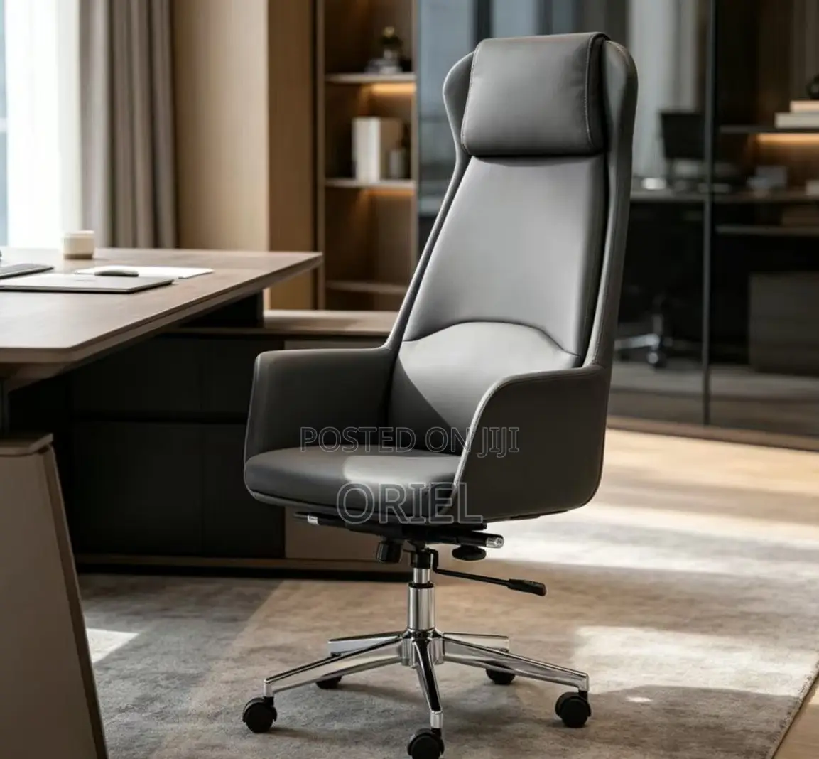 Executive High-Back Leather Office Chair – Premium Ergonomic Desk Seat