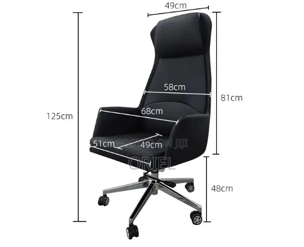 Executive High-Back Leather Office Chair – Premium Ergonomic Desk Seat