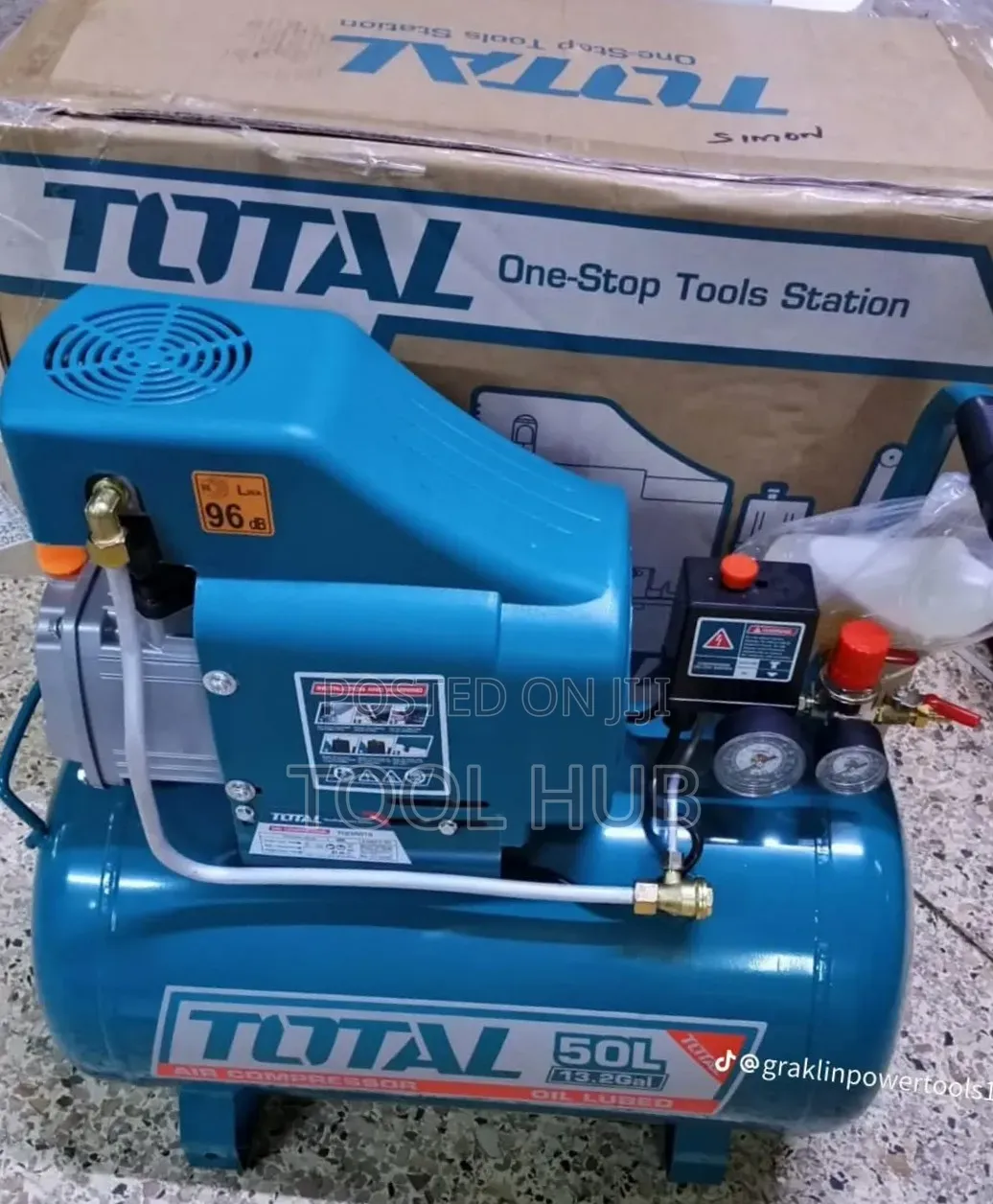 TOTAL Tools 50L Oil-Lubricated Air Compressor