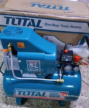 TOTAL Tools 50L Oil-Lubricated Air Compressor