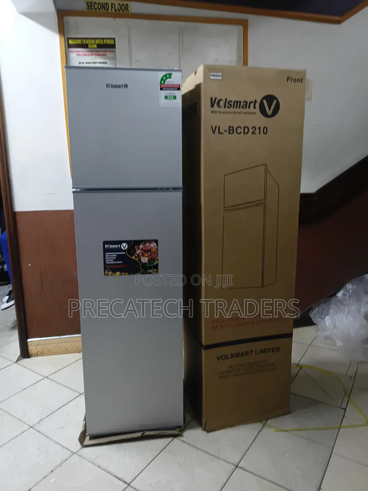 Volsmart 210L Fridge Freezer – Energy Saving Low Noise