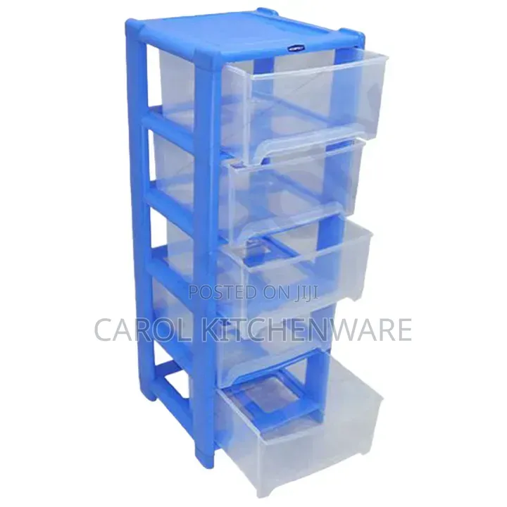 Kenpoly Small Multistore 5 Stack Drawer / Plastic Drawer