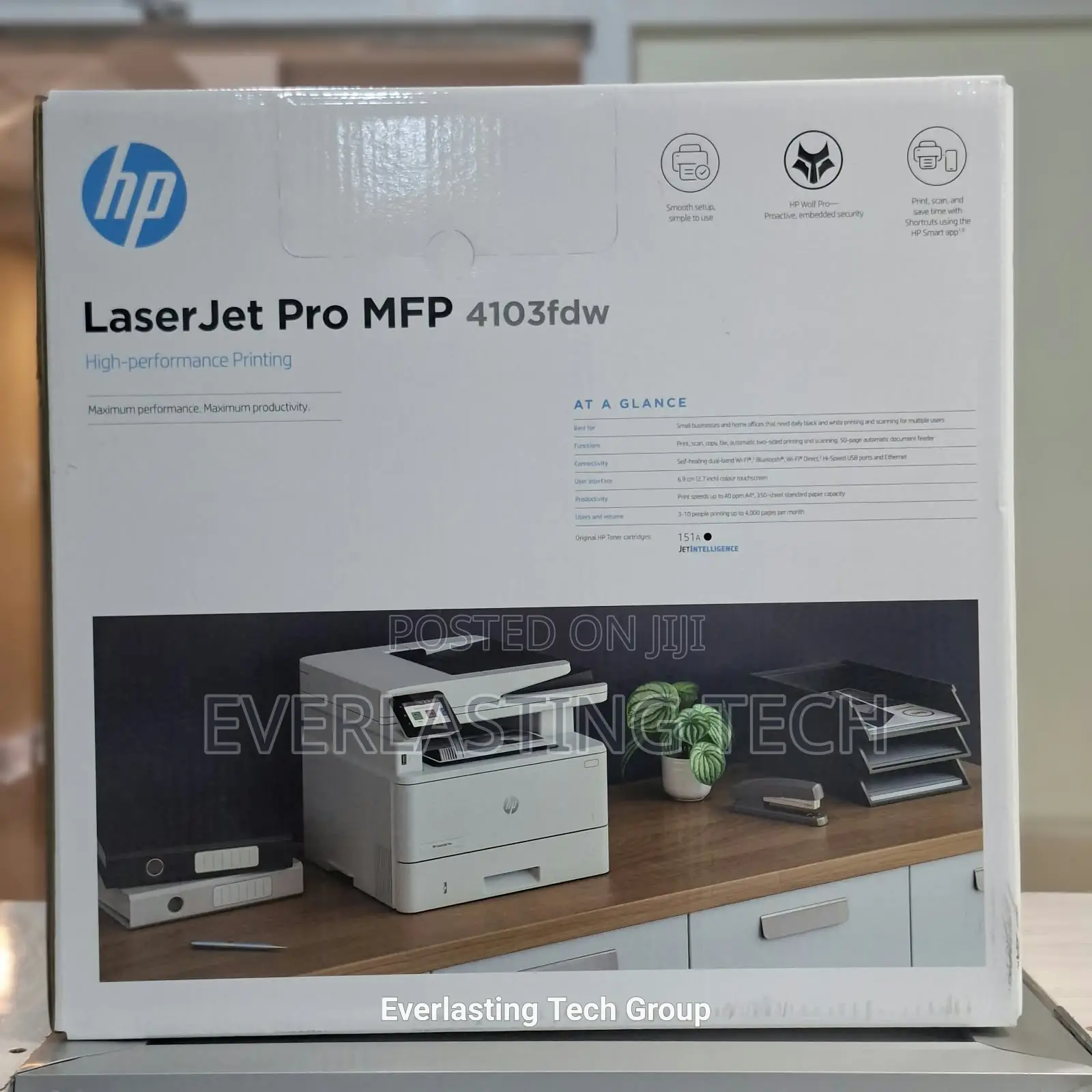 HP Laserjet Pro MFP 4103fdw Printer - (2z629a)