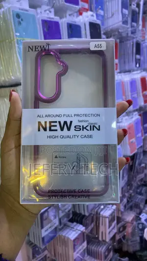 Purple New Skin Phone Case for the Samsung Galaxy A55,
