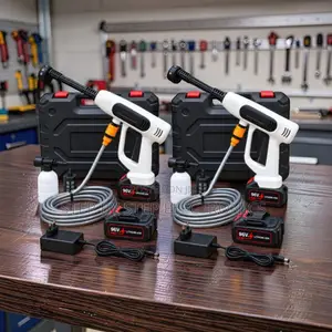 Long Battery Portable Cordless High Pressure Car Washer Washing Gun