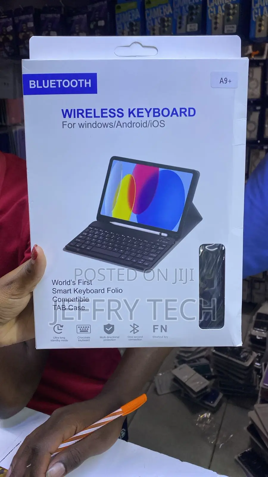 Bluetooth Wireless Keyboard Folio Case for the Samsung Galaxy Tab A9+