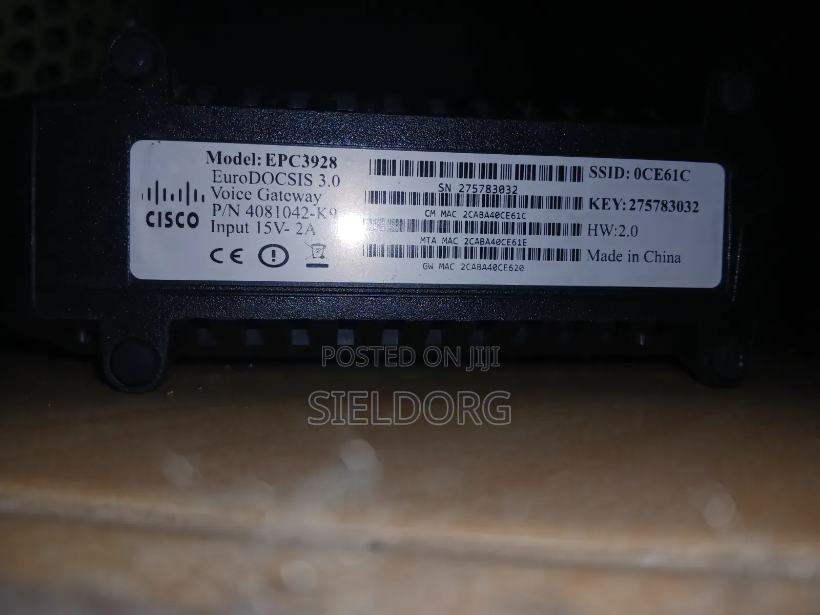 Zuku Wifi Router Cisco Epc3928