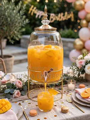 6l Luxury Crown Glass Dispenser