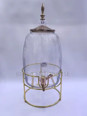 6l Luxury Crown Glass Dispenser