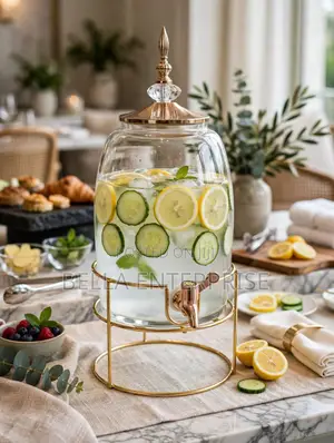 6l Luxury Crown Glass Dispenser